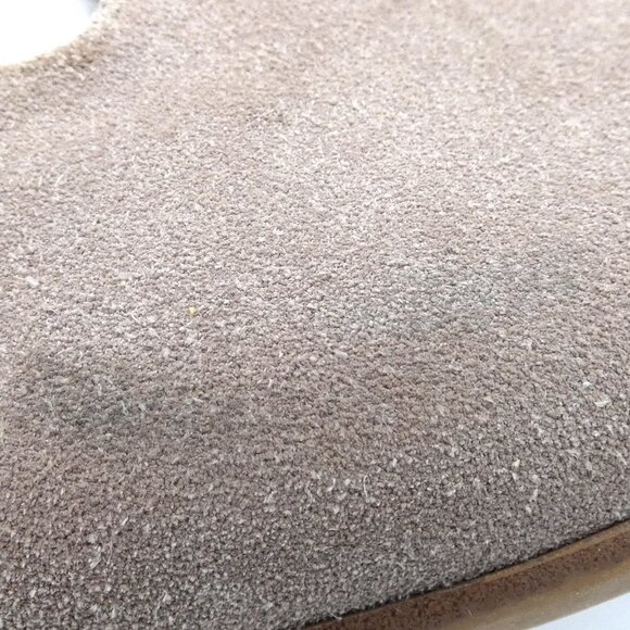 Franco Sarto Taupe Suede Flat Bishop Loafers- Women's shoes 9.5 - Picture 10 of 12